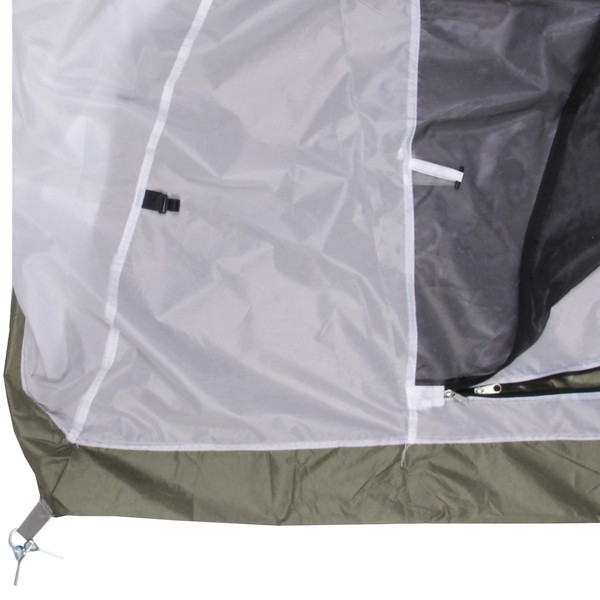 Палатка туристическая Кама-3 двухслойная, (100+215)*215*170 см, зелено-синий