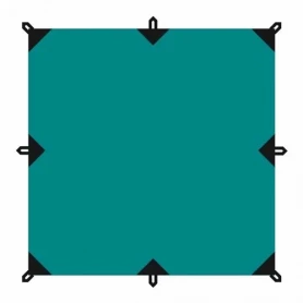 Tramp Тент 3 x 3 м (укрывной) зеленый цвет со стойками