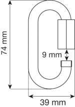 Соединительный элемент Oval 8 mm Stainless Steel Quick Link