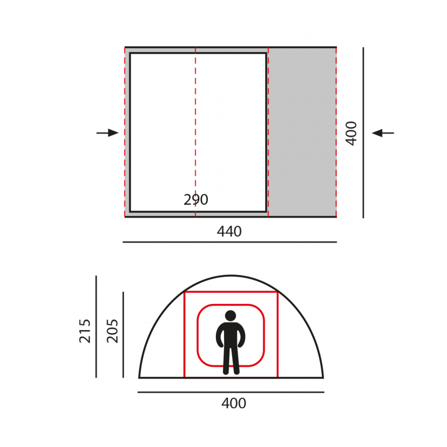 Палатка-шатер &amp;quot;Scarp&amp;quot; зеленый, Btrace