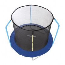 Батут уличный с сеткой 8-футовый (3 ножки 3 стойки)