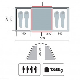 Палатка &amp;quot;Brest 6&amp;quot; v2, песочный цвет, Tramp
